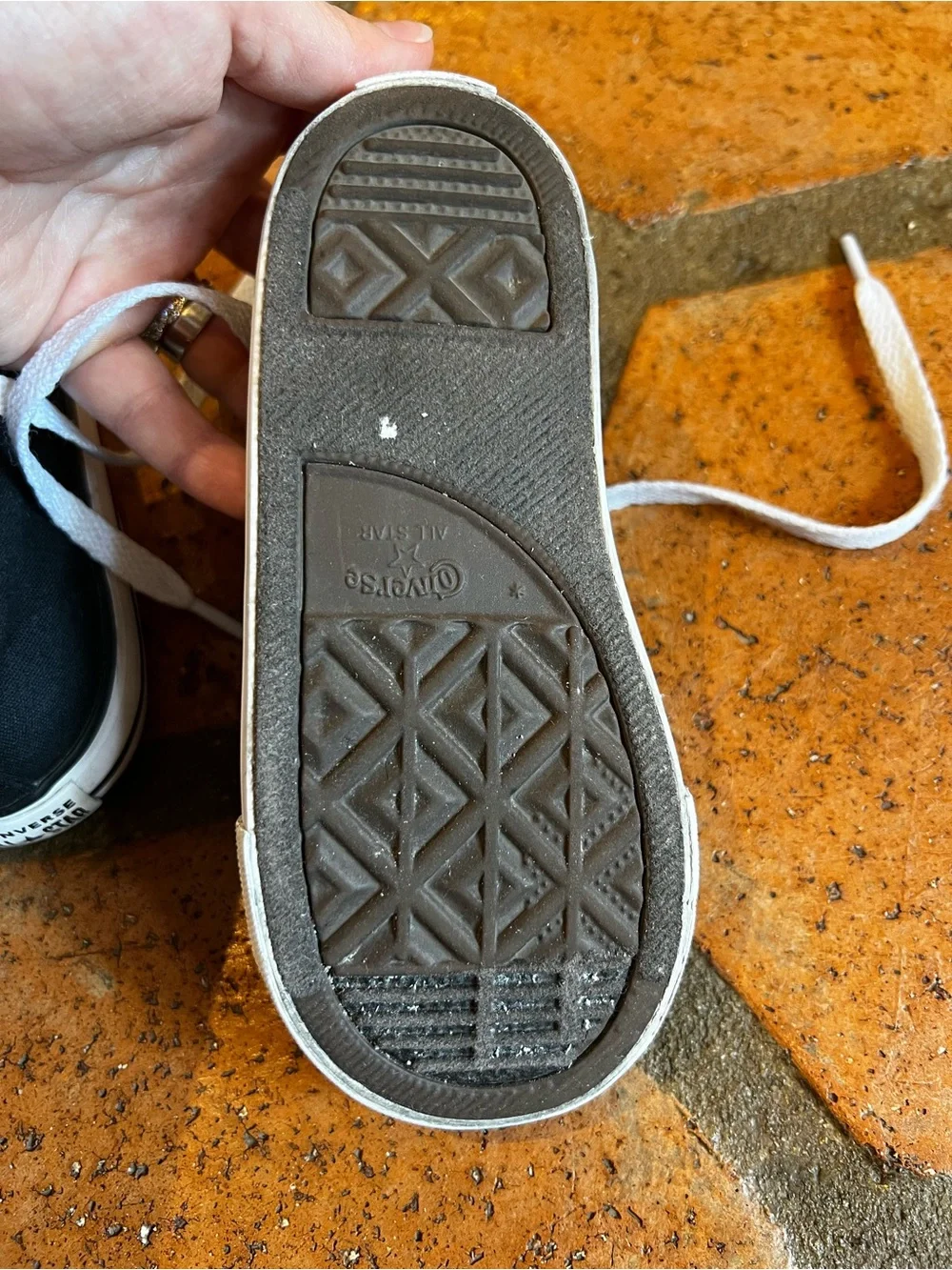 Converse Kids Black Low-Top Sneakers with White Accents